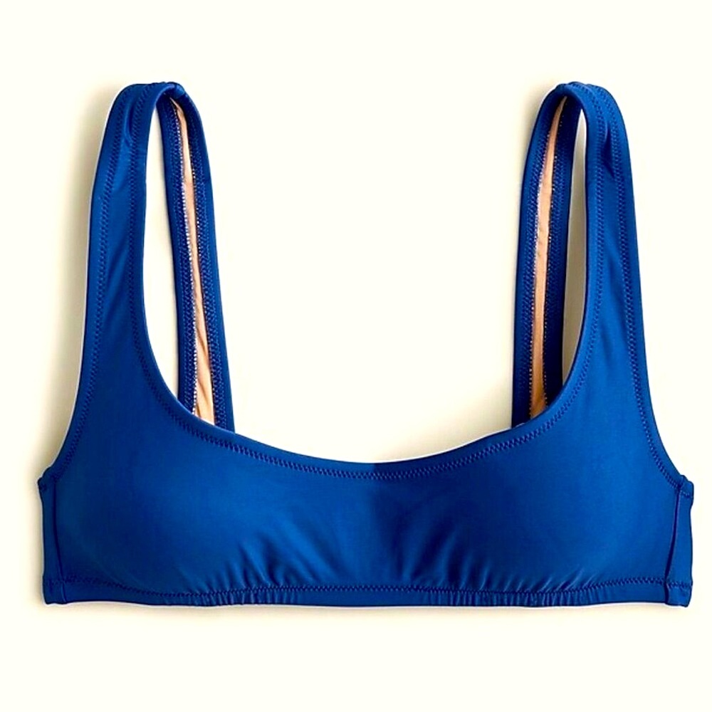 J. Crew Heritage scoopneck bikini top, NWT, size medium